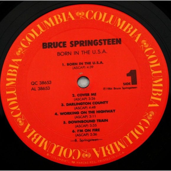 1984 Bruce Springsteen Born in the USA 12" Vinyl Album LP Columbia Record Rock - Picture 6 of 10